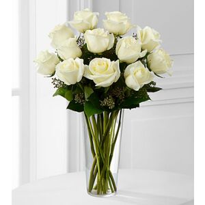 The White Rose Bouquet by FTD - VASE INCLUDED